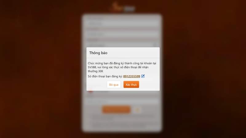 Hoàn tất đăng ký