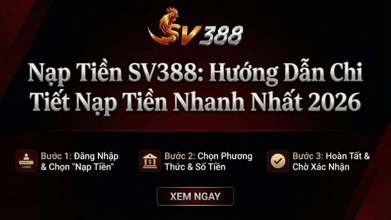 Nạp Tiền SV388: Hướng Dẫn Chi Tiết Nạp Tiền Nhanh Nhất 2026