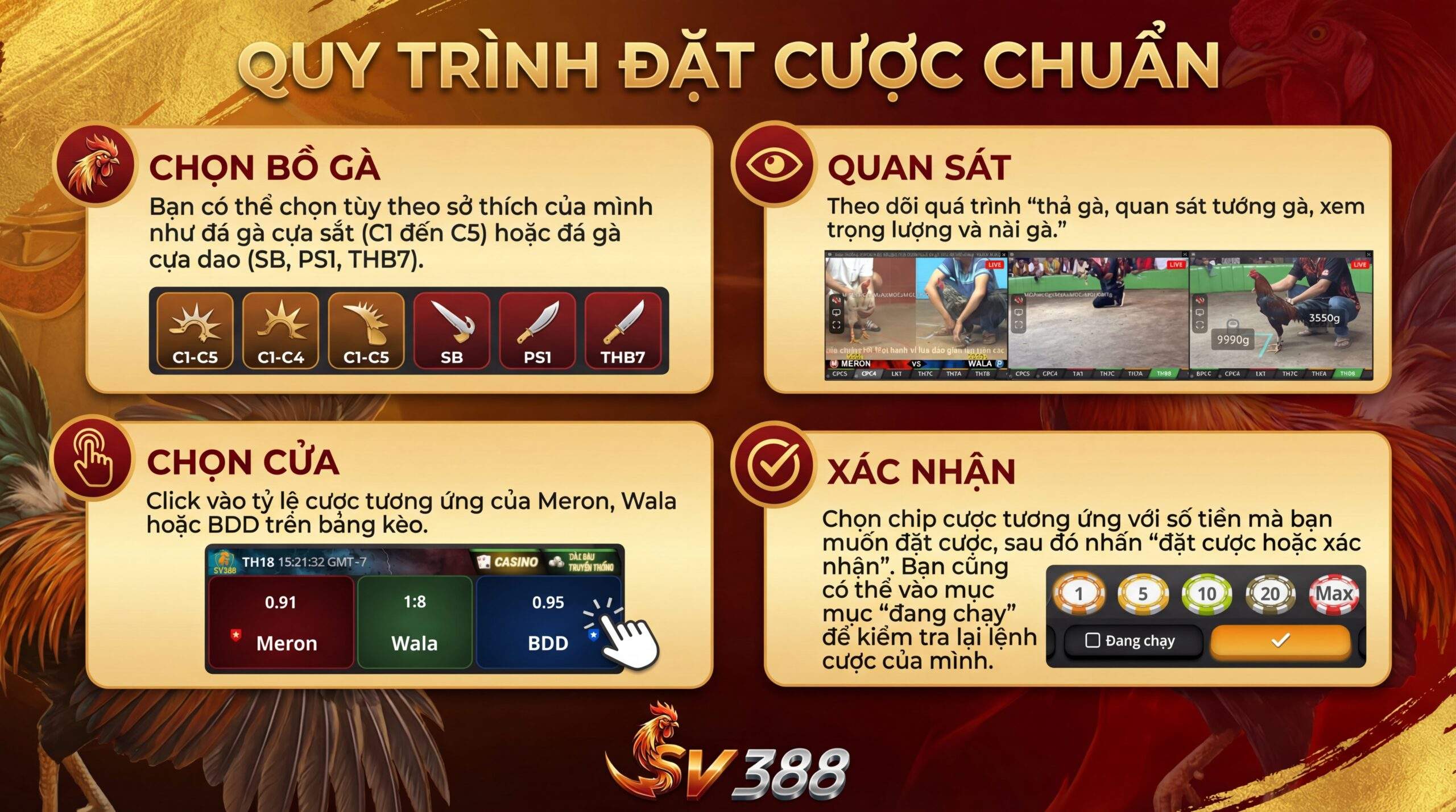 Quy trình đặt cược chuẩn