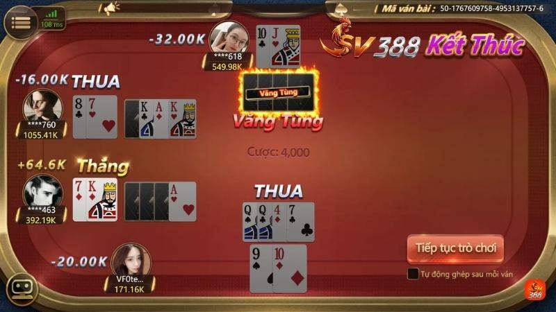 Các bước đặt cược từng ván