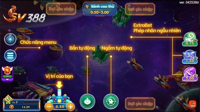 Giao diện hiện đại với các nút chức năng