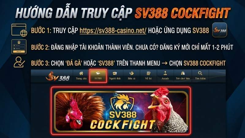 Hướng dẫn tham gia đá gà cựa dao tại SV388