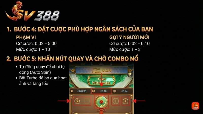 Thiết lập mức cược phù hợp với ngân sách