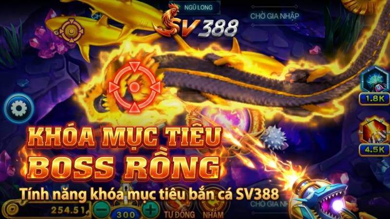 Tính năng khóa mục tiêu bắn cá SV388